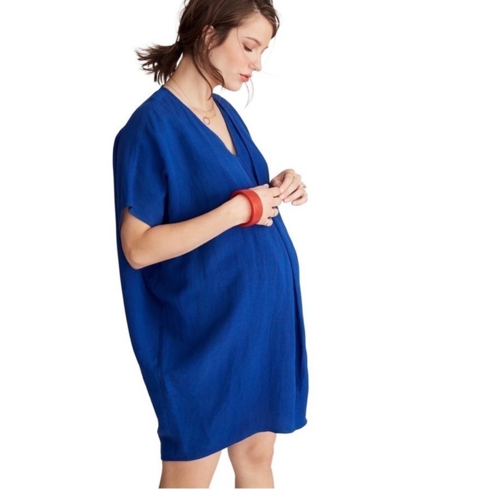HATCH Maternity Tencel Linen Blend Nanda Slouch Dress